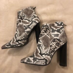 South Boutique, Women’s Snake Skin Bootie